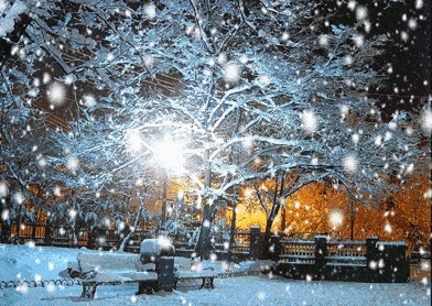 唯美冬天雪景动态壁纸图片