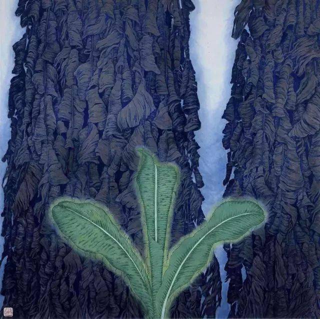 蒋采苹的重彩工笔花鸟画,十分惊艳!_cmx_作品_处理