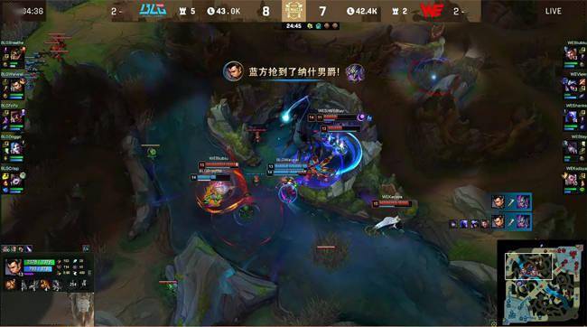 中路|LOL-德杯：金克丝关键团战致命脱节，WE掀翻“氪金全华班”BLG