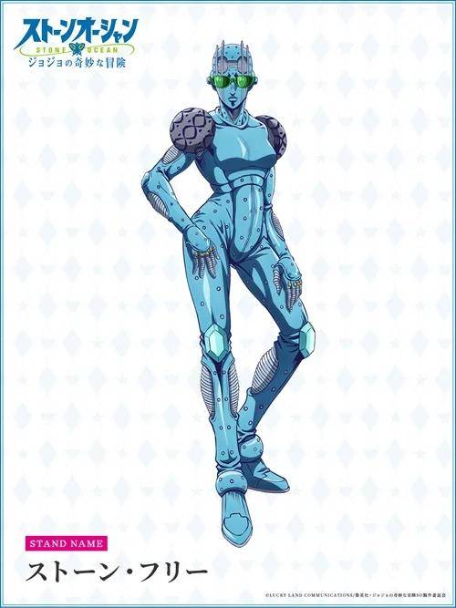 空条徐伦(stone free):主角替身使者图:在与恋人兜风途中遇到了交通