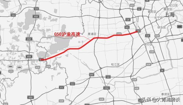 青浦境内g50沪渝高速,g15,和北青公路改造方案曝光