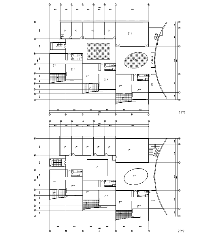 16套幼儿园景观cad平面图(建筑立面图,景观,室内平面图)