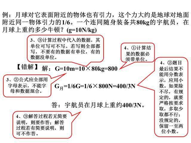 识别|初中物理答题规范，少扣冤枉分，赶紧收藏吧！