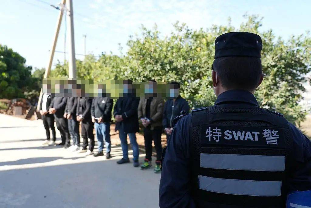 21人深夜聚众推筒子赌博宾川警方凌晨行动一锅端