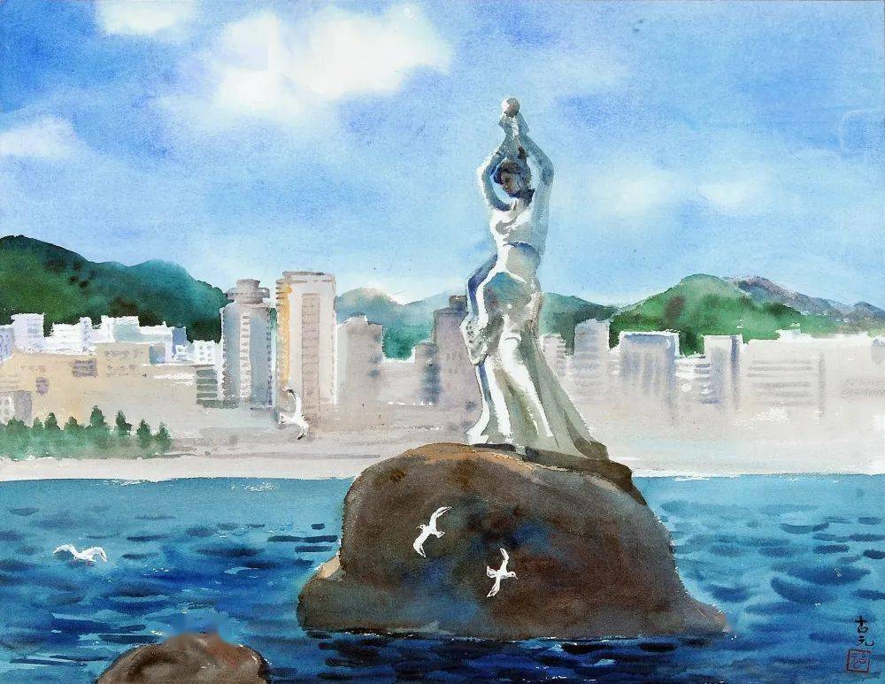 《渔女献珠——古元水彩画作品精品展》将于香山商业文化博物馆展出
