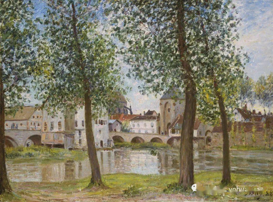 早期代表作《木料场》,《枫丹白露河边》,《圣马丁运河》等表明他对