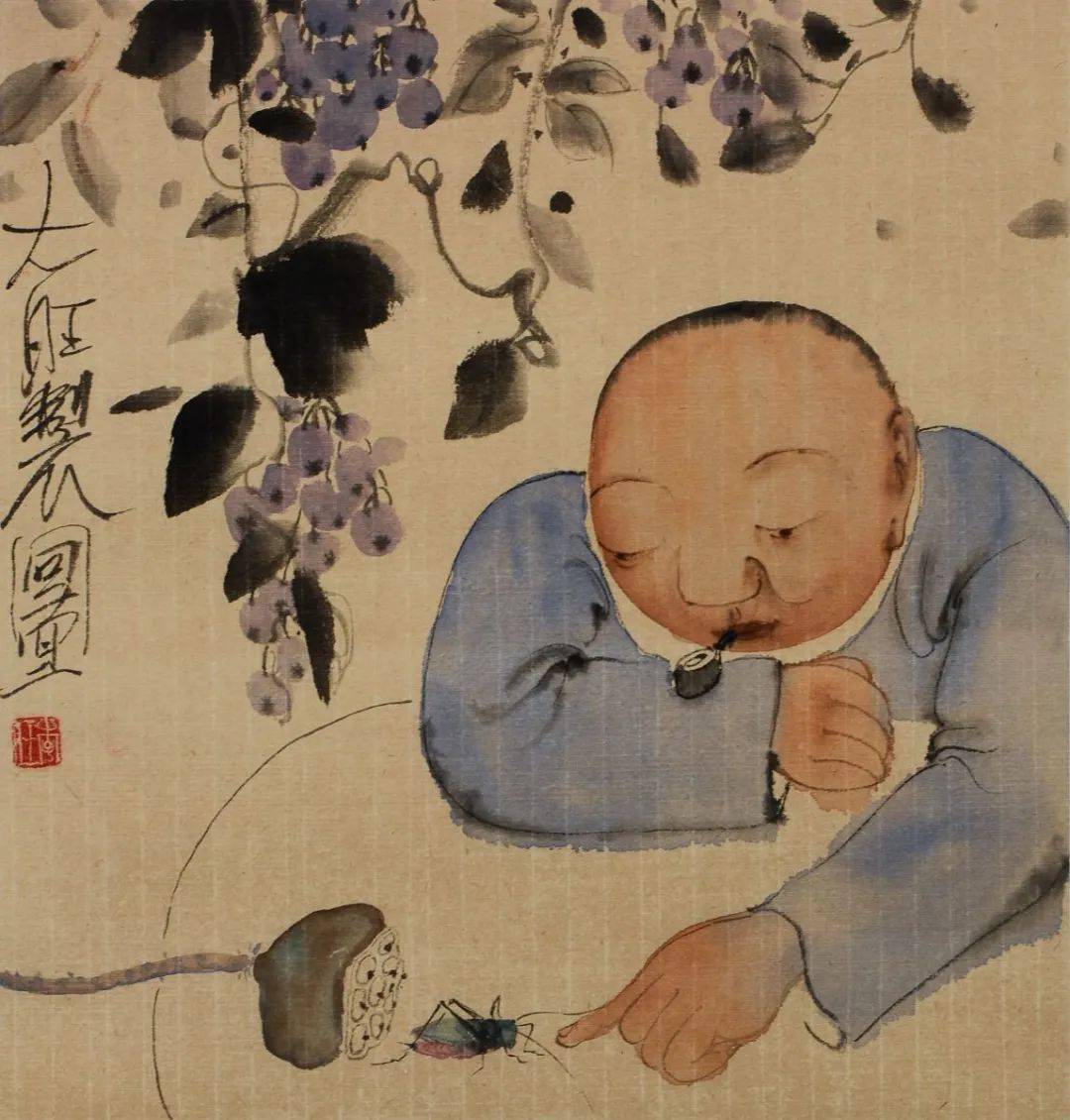 闲散宁静超凡脱俗李旺的中国人物画