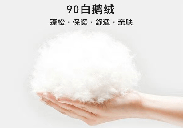 sws採用的則是90白鵝絨,遠超行業標準,更加保暖!