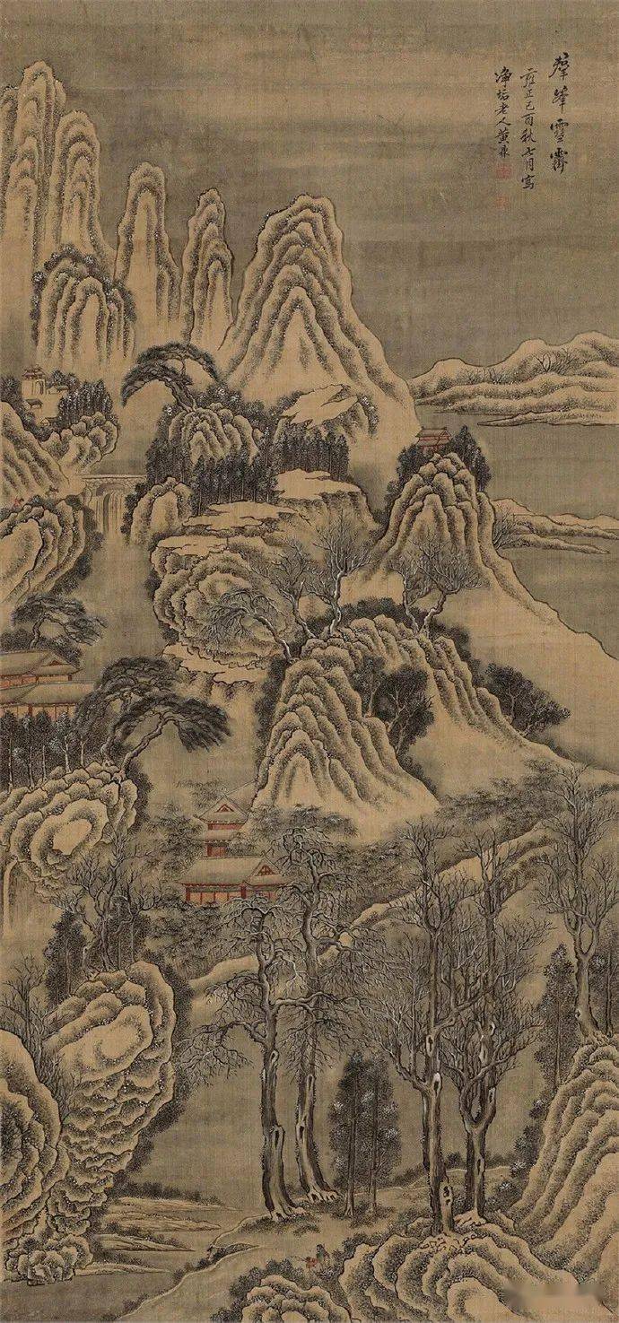 名品视界清代画家黄鼎的山水画欣赏一