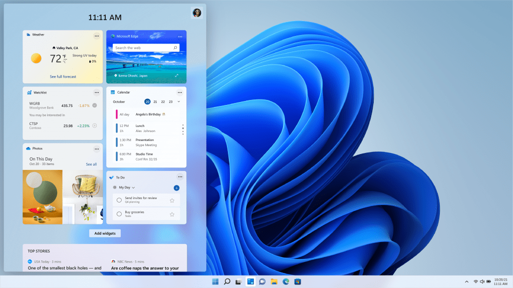 实时|微软 Win11 天气小组件将重新出现在任务栏中：实时显示动态天气