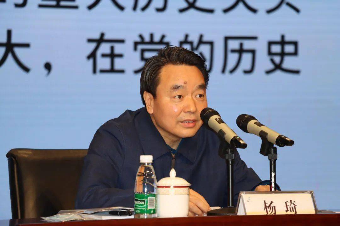 杨琦聚焦"以史为鉴,开创未来""不忘初心,牢记使命""两个确立,两个维护