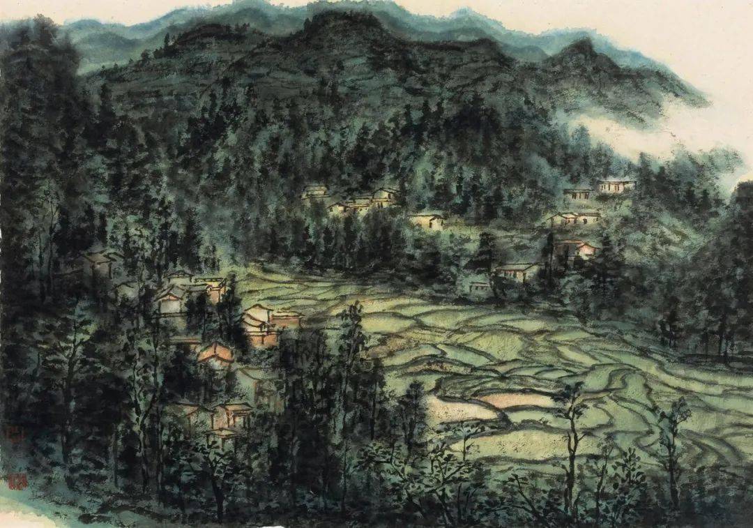 山水志丨当代中国山水画九人展第二回参展画家61岳黔山