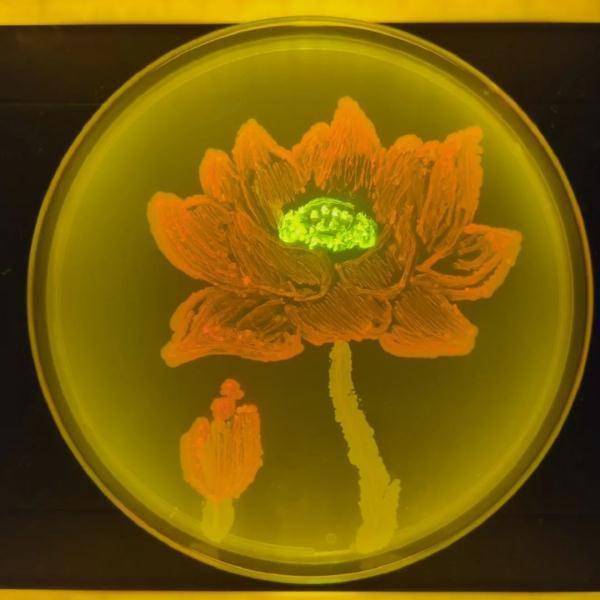 培养皿|“出圈”的大学期末考试：用微生物绘画