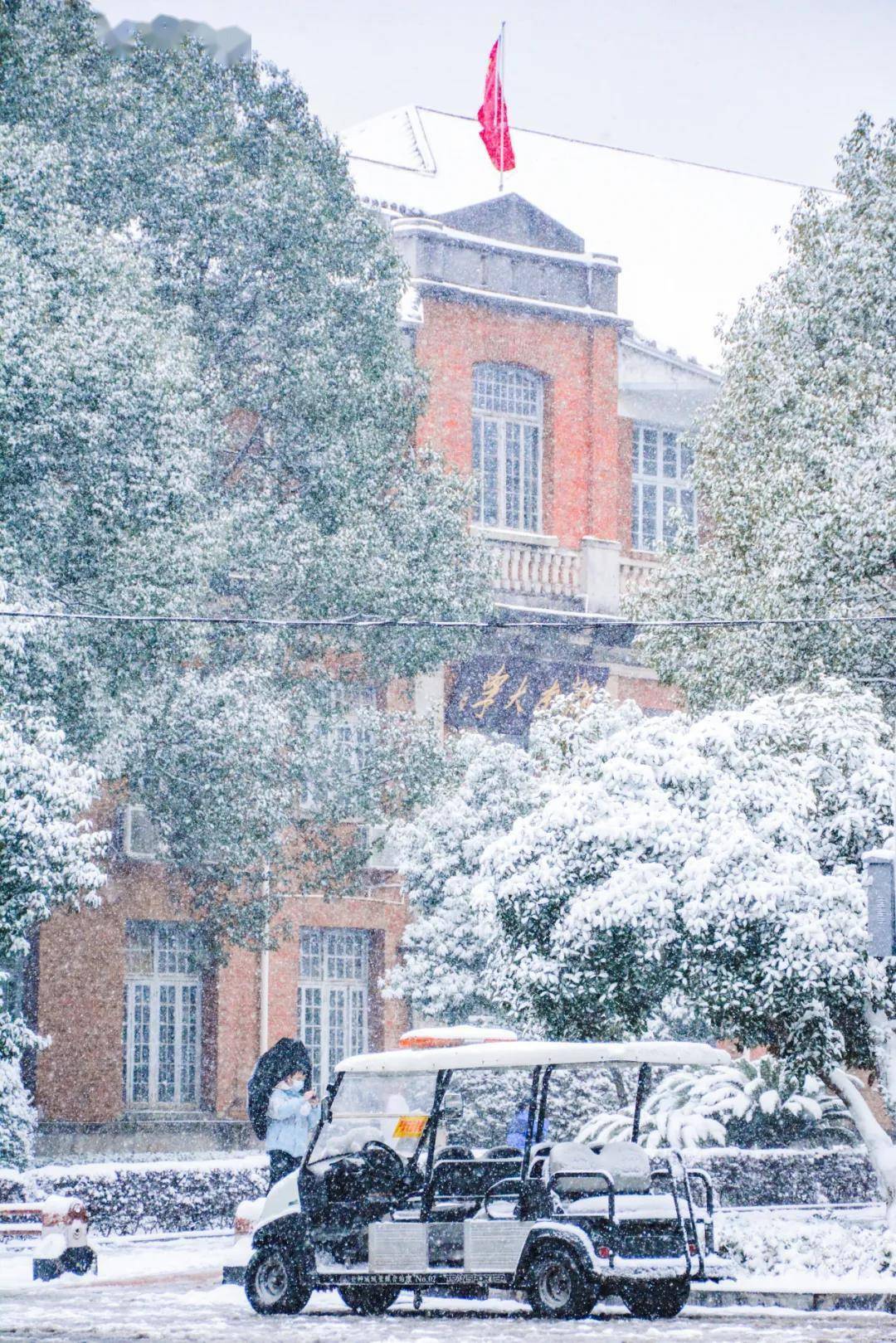 初雪|湖南高校初雪图鉴 第一次这么认真地赏雪