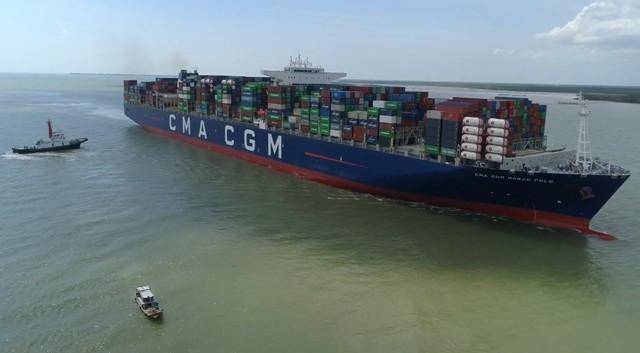 当今世界最大的集装箱货轮是马可波罗号,产自韩国大宇造船海洋株式