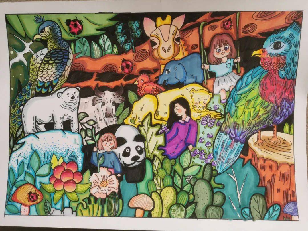 关亚文作 者:张梓萌作品名:《妈妈笑起来真好看》一等奖作品展示经过