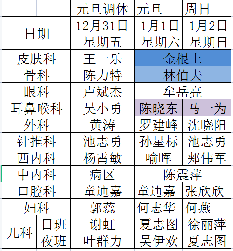 2022年黄岩中医院元旦节放假通知(附门诊排班)