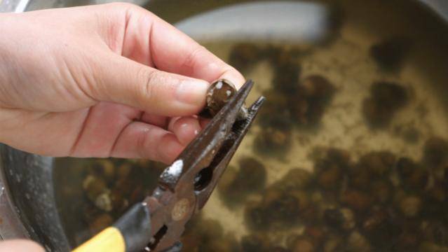 洗螺蛳别只放盐,妈妈教我个方法,3分钟就吐干净泥