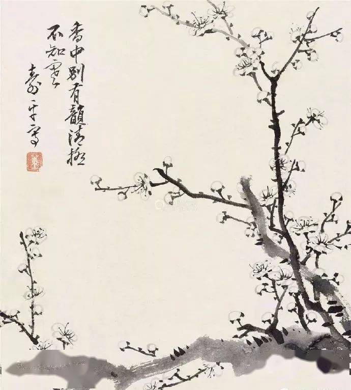 他画的雪梅，丽而不娇！_搜狐网