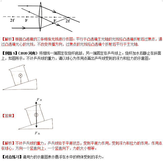 识别|中考物理做图类问题知识点、例题解析及对点练习（含答案）