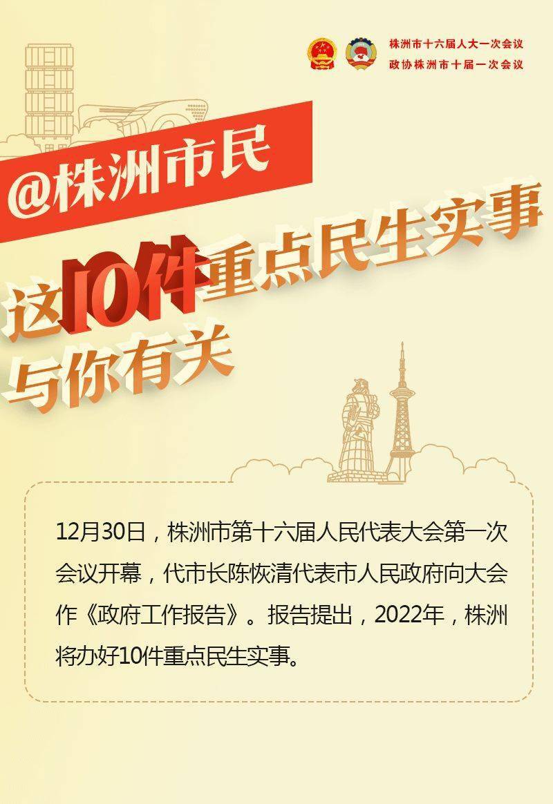 2022年株洲市10件重点民生实事你最期待