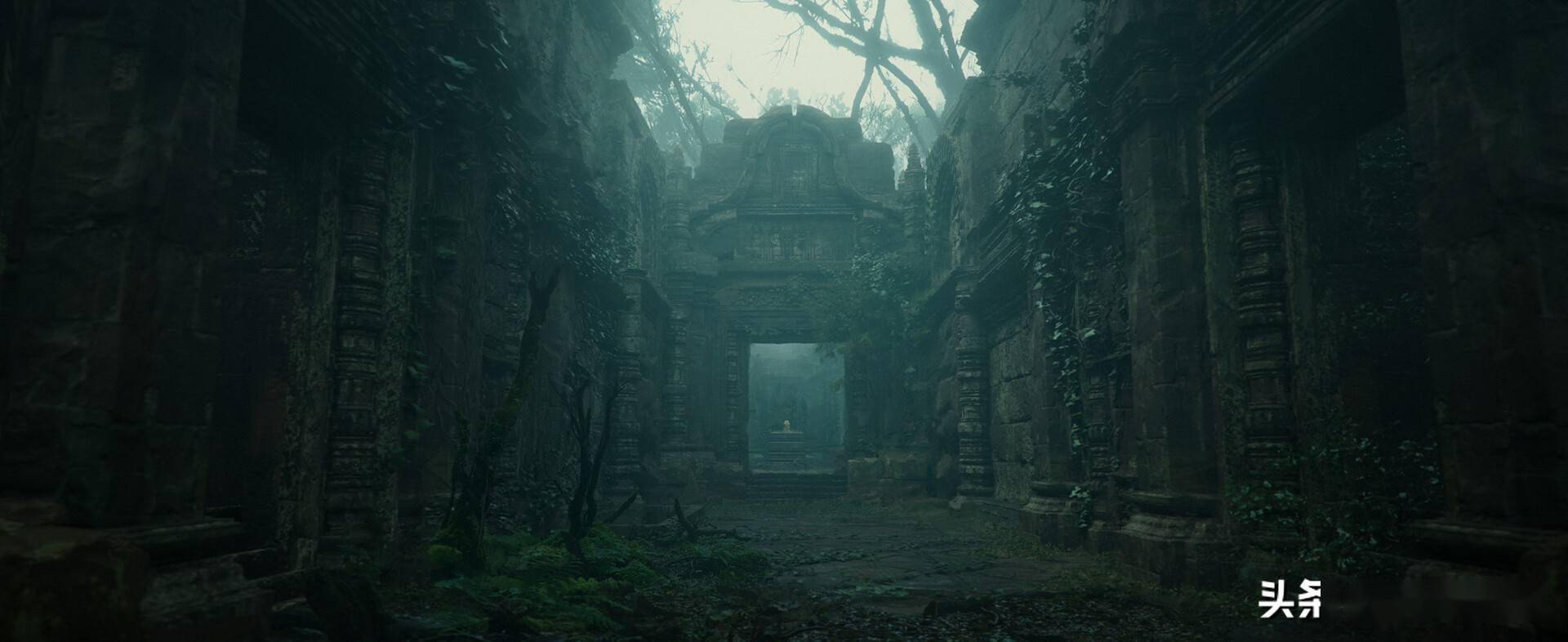 相当棒的一组古墓古迹题材插画作品氛围刻画的相当到位