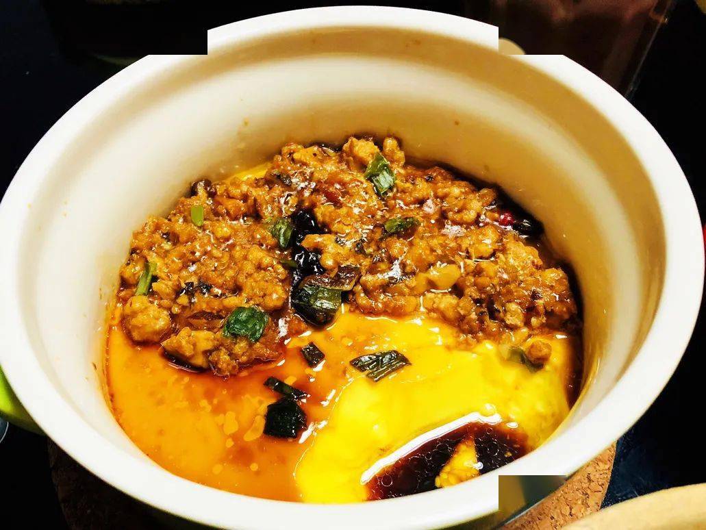 漂亮|一口入魂的肉末水蒸蛋，比布丁还要嫩！