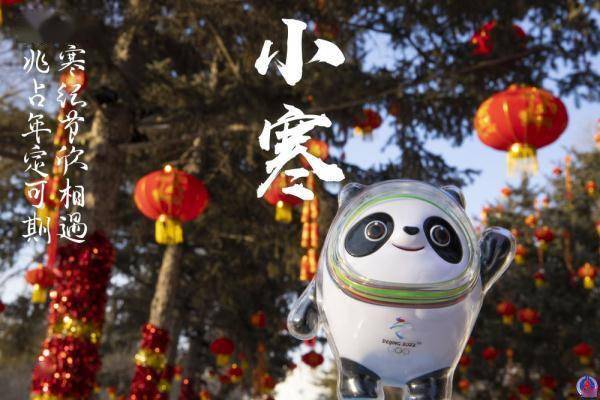 海报|冰墩墩打卡二十四节气·小寒