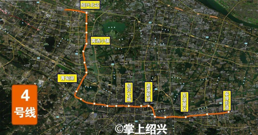 绍兴地铁4号线规划图图片