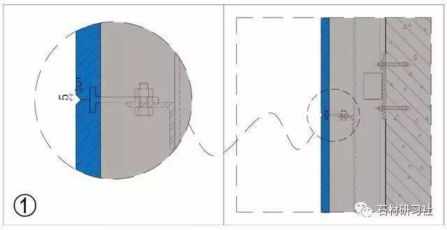 墙面石材"凹槽""鸡嘴缝"收口工艺标准施工图_mm_效果_处理
