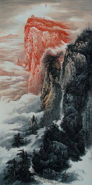 震撼管苠棡的山水让人十分惊叹雄秀神奇沉厚峻逸精雄大气