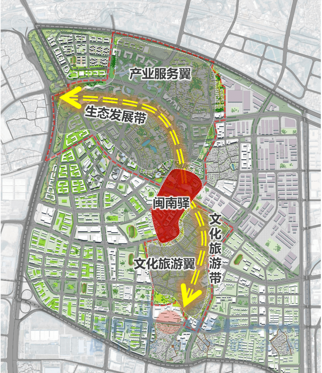 第三轮《厦门市翔安区马巷"闽南驿站"概念规划》:重点对通过点状辐射