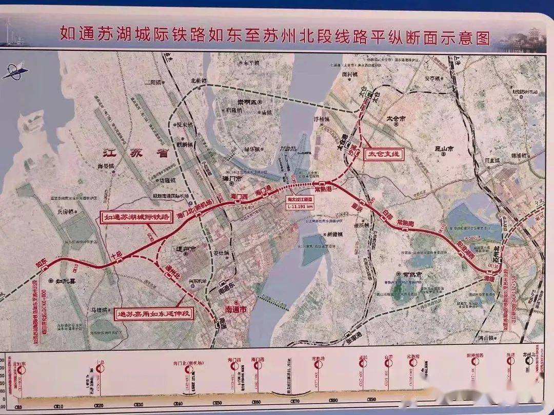 (1)如通苏湖城际铁路:根据《长江三角洲地区多层次轨道交通规划》,如