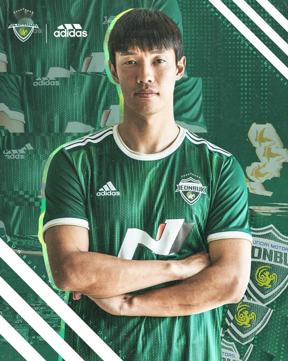 阿迪达斯发布全北现代汽车2022赛季主场球衣