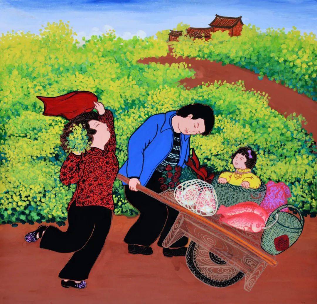 闽风翔画刘丽萍乡风乡情