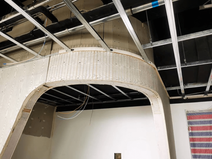 d)顶面异形造型