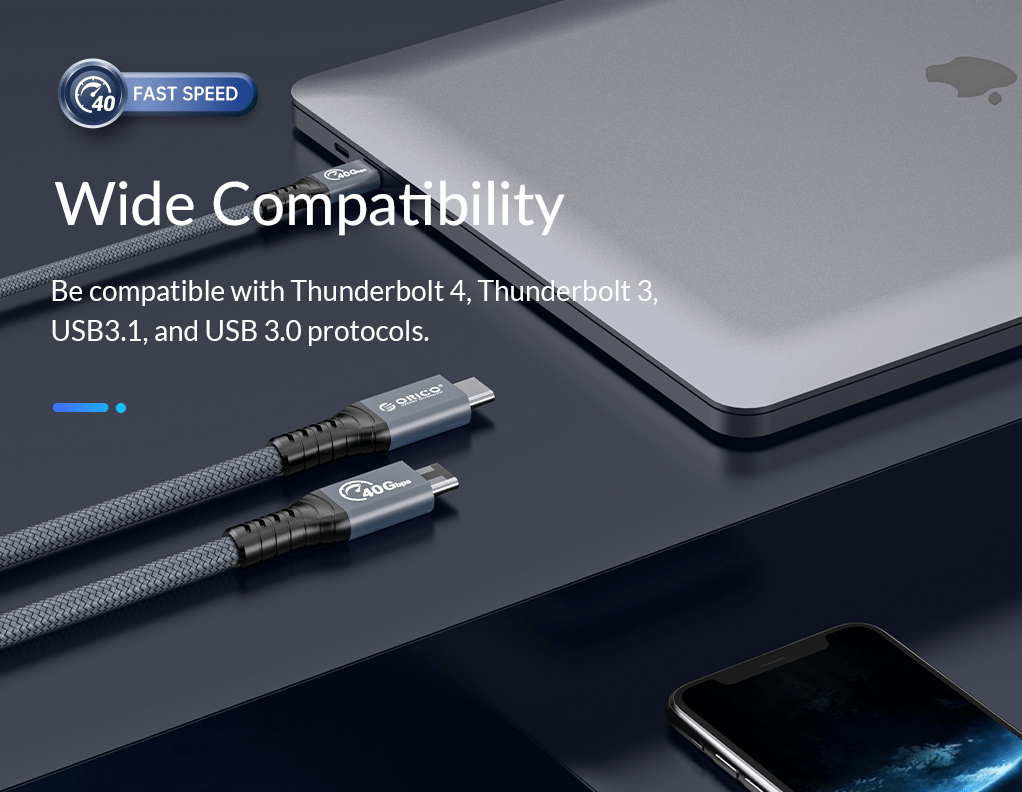 ORICO 发布世界首款 USB4、雷电 4 数据线：40 Gbps，127 元起