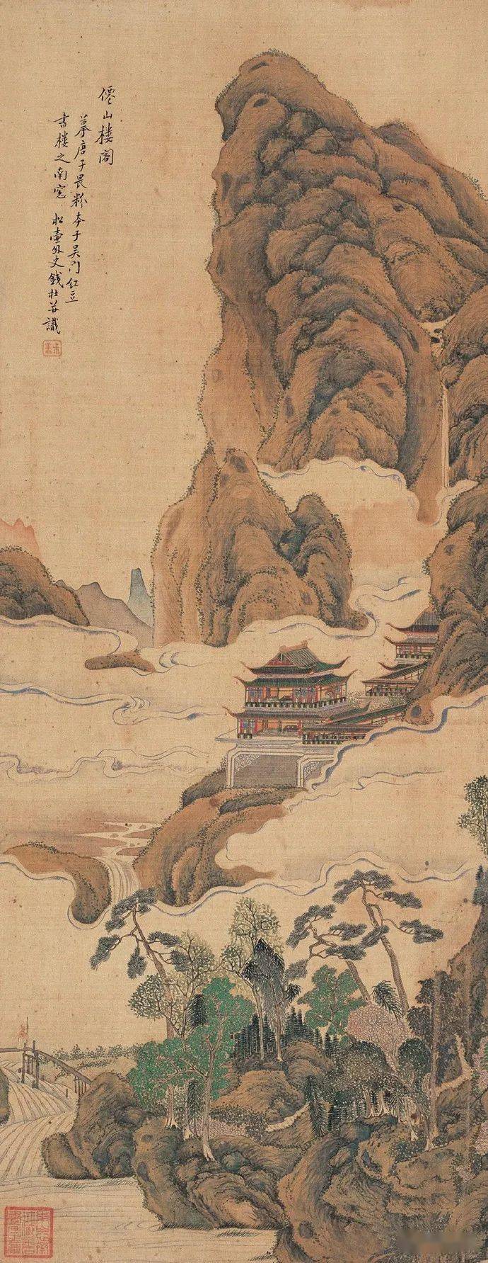 名品视界清代画家钱杜的山水画欣赏一