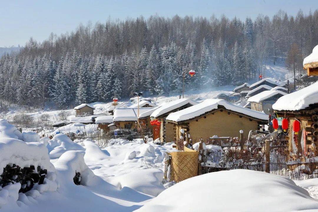 农村冬天雪景图片大全图片