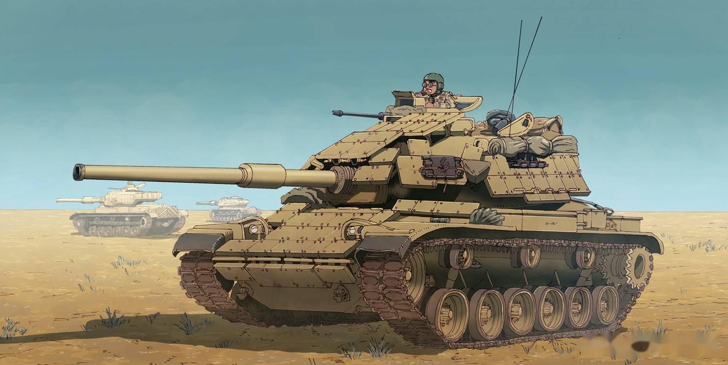 一组帅气的坦克装甲车插画作品!欣赏属于钢铁巨兽的美感