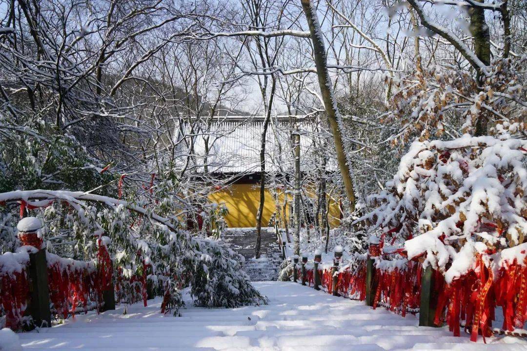 多彩盱眙天泉十景之雪霁古刹