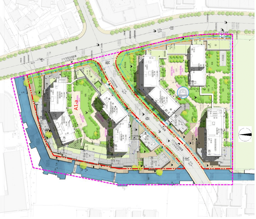 总平面布置小布了解到,丽水灯塔社区一期安置房项目初步设计已于近日