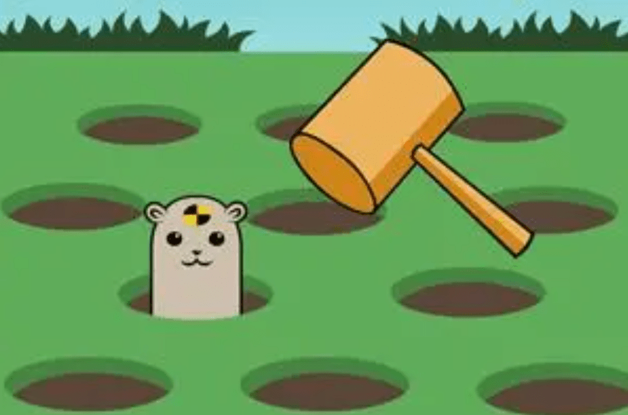 【玩具】“不用电”的打地鼠游戏，比比谁的手更快，收到就能玩！