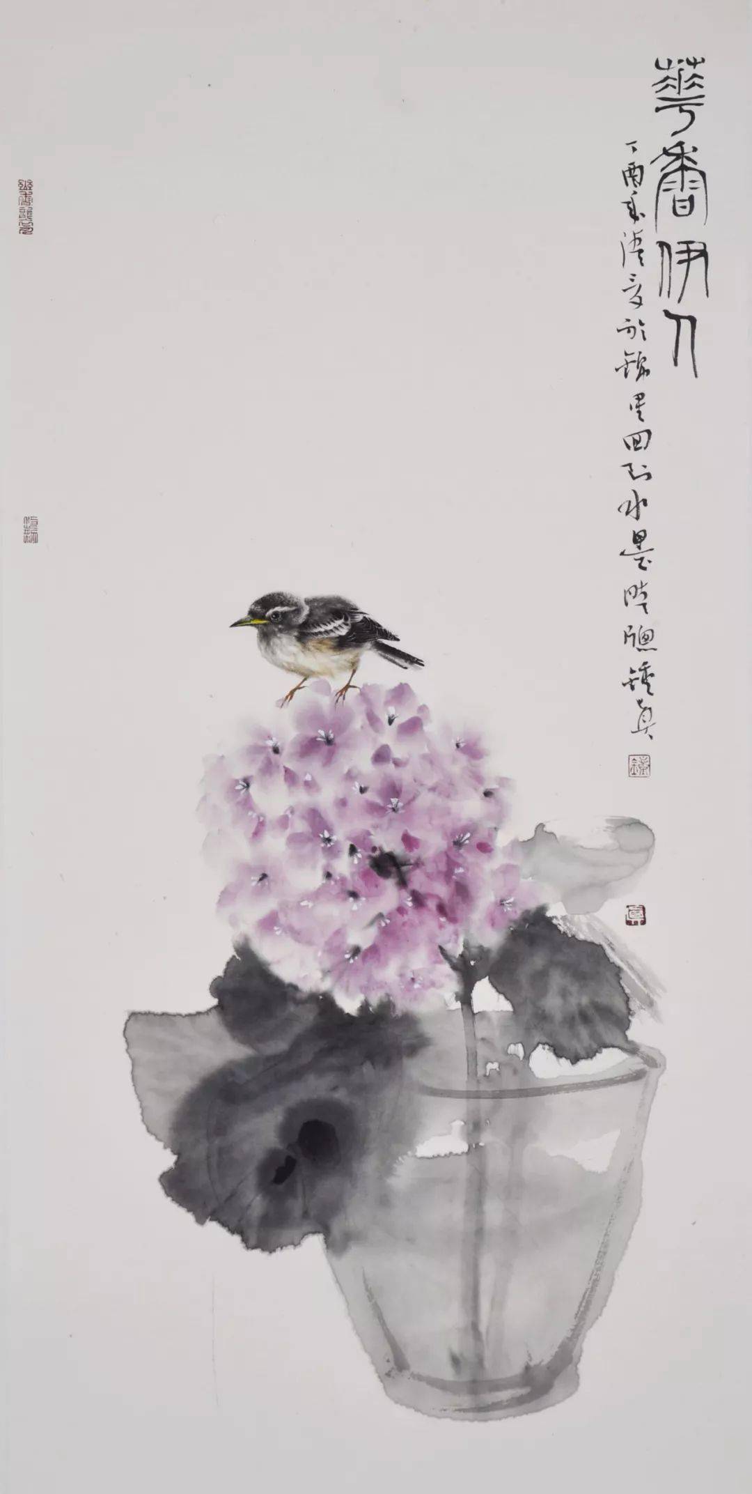 钟真花鸟画作品真养眼