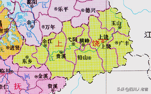 江西省上饒市建置沿革史看完後信州區和廣信區的來歷也找到啦