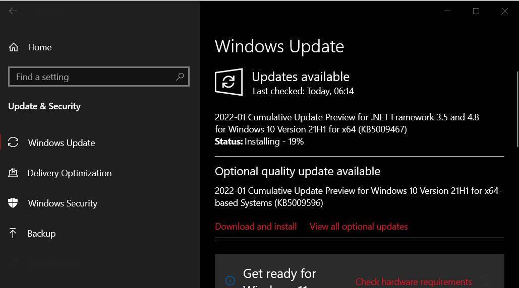 Win10 Build 19044.1503(KB5009596)发布