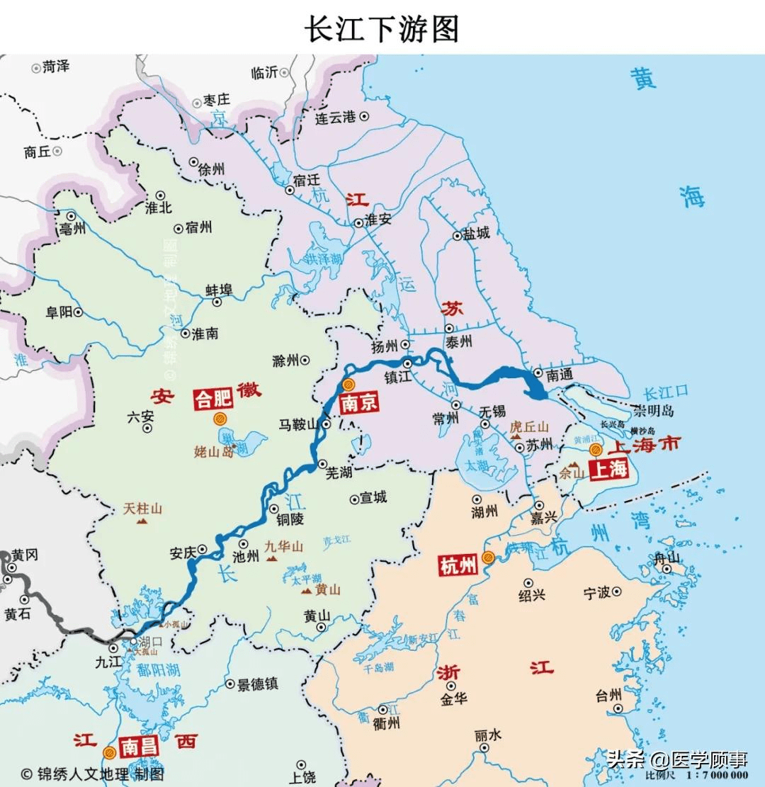 长江江苏段地图图片