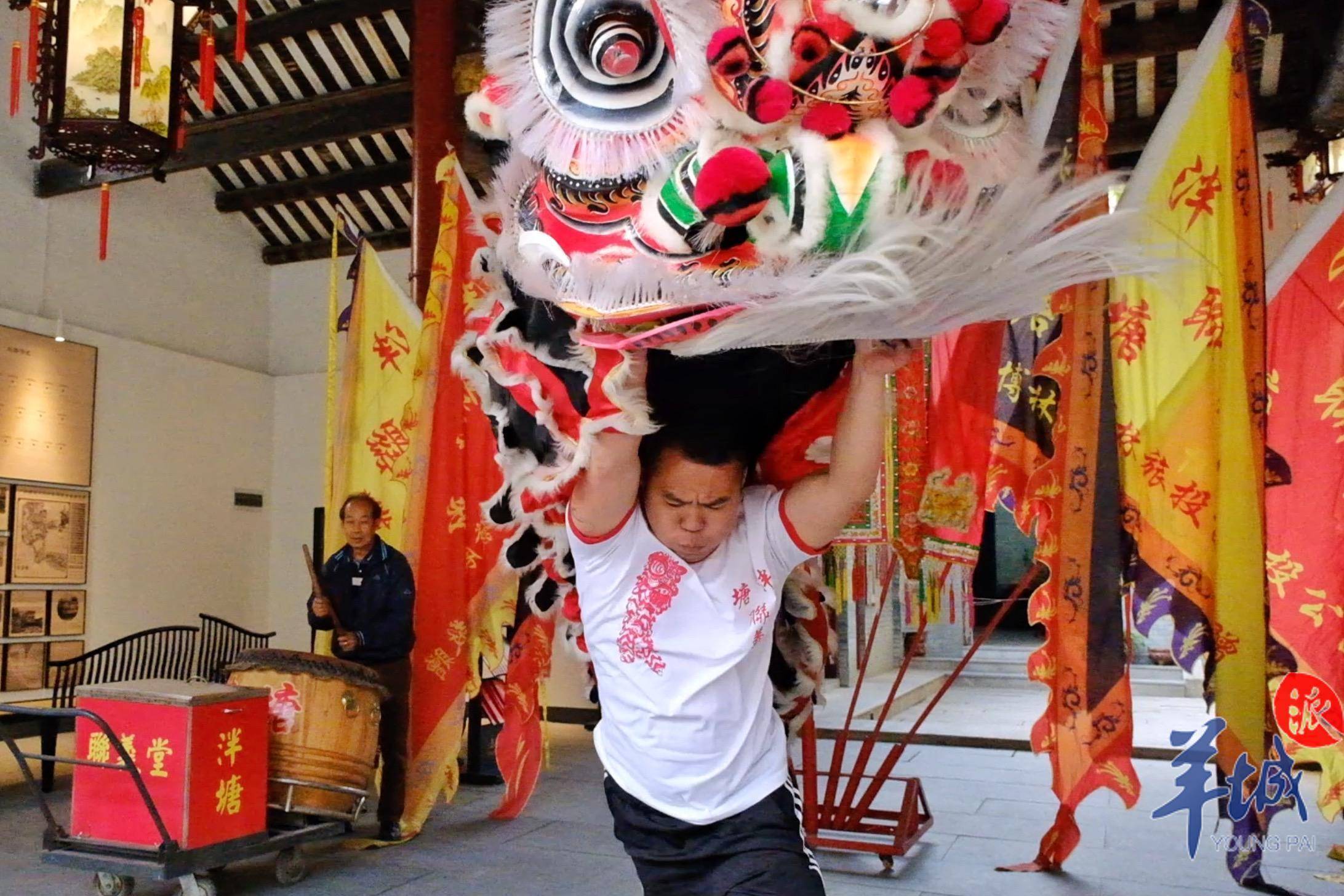 「老广贺春」“雄狮中年”张庭海:在传统与现实之间守望春暖花开_张飞狮_刘备狮_表演