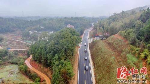 衡山县s219衡山县日华至岭坡公路正式通车
