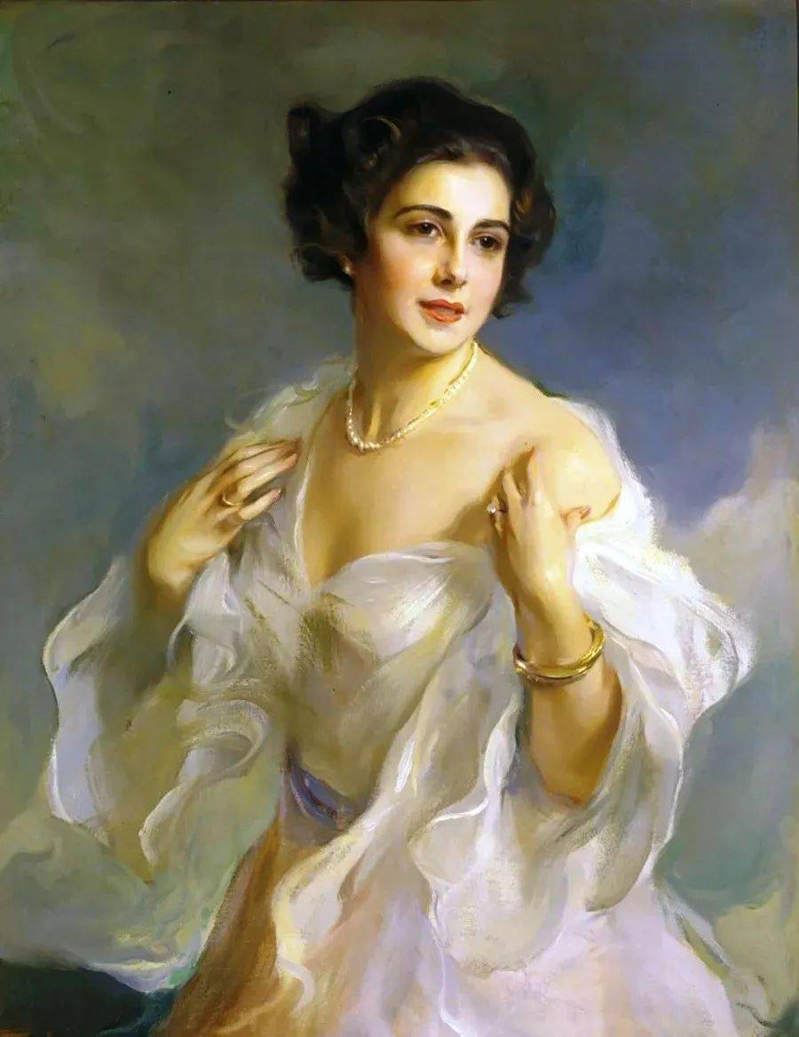 匈牙利艺术家德拉兹洛的绘画,贵妇的气质与神韵!